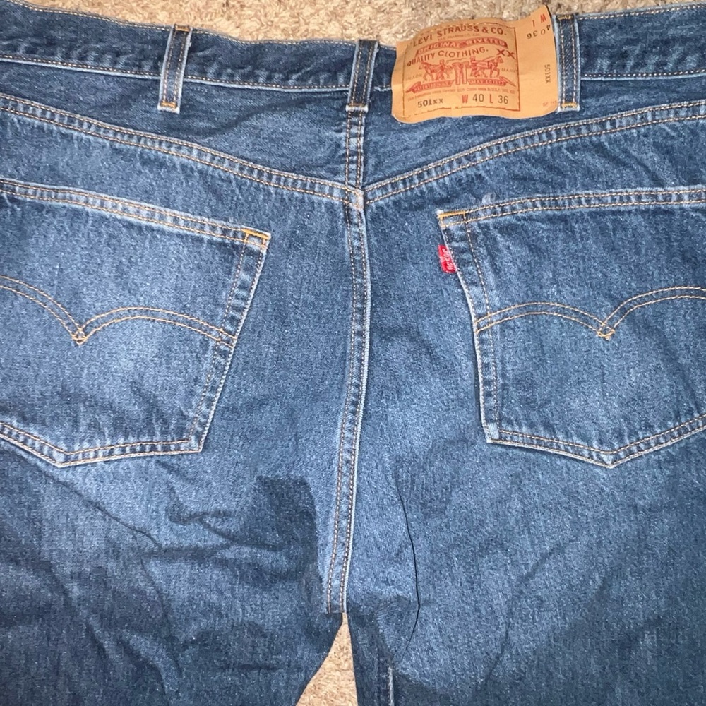 Levi's Vintage Made In USA Men's Blue Denim Jeans - Classic 501 Fit W40 L36